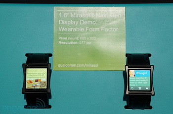 Qualcomm Mirasol screen 5.1 inches